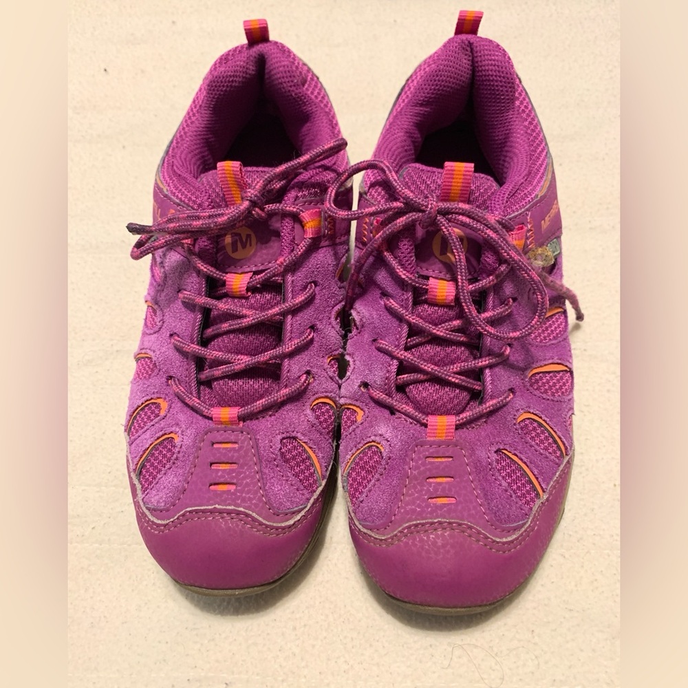 Merrell Chameleon Kids 3M Low Lace Leather Select Grip Hiking Shoes